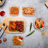 樂(lè )扣樂(lè )扣（locknlock）【開(kāi)學(xué)季】玻璃飯盒微波爐水果保鮮盒收納便當盒LLG422_380ml 曬單實(shí)拍圖