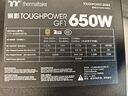 Thermaltake（Tt）額定650W 鋼影Toughpower GF1限定版電源 黑色(原生PCIe5.1/ATX3.0/金牌認證/全模組) 曬單實拍圖