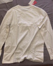 京東京造【10A抗菌T】長(cháng)袖t恤男衛衣打底衫衣服白小T男裝 白色 L 曬單實(shí)拍圖
