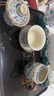 不拙汝窯三才蓋碗青花瓷茶碗防燙茶具分茶器帶茶漏過濾網(wǎng)蓋碗三件套 曬單實(shí)拍圖