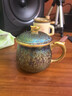 石茗堂鎏金窯變七彩孔雀茶壺蓋碗純金帶過(guò)濾功夫茶具家用辦公送禮套裝 11頭窯變茶具套裝/瑞氣金樽組 曬單實(shí)拍圖