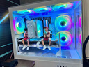 航嘉GX760M追夢(mèng) 游戲電腦臺式機箱 270°白色海景房無(wú)立柱主機箱GX760S堡壘PRO 支持M-ATX主板/360水冷 GX760M 追夢(mèng) (白) 機箱+ARGB風(fēng)扇*9（棱鏡8 PRO） 曬單實(shí)拍圖