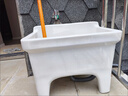 饃彭拖布池落地式潔萬(wàn)家陽(yáng)臺庭院戶(hù)外拖把池家用一體式陶瓷墩布池衛生間大小洗拖把 34x34平口標準款-帶塑料下水 曬單實(shí)拍圖