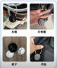 罕碼 圓形鋼絲繩密碼鎖（三位密碼）黑色寬38mm 小巧便攜密碼頭盔鎖柜子鎖箱包鎖日記本鎖拉桿箱鎖 曬單實(shí)拍圖