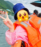 NAUTICA/諾帝卡童裝男童女童漁夫帽夏季兒童遮陽(yáng)防曬帽頭飾戶(hù)外出游帽子 紫色/均碼 曬單實(shí)拍圖