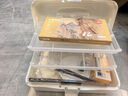 得力（deli）12色12ml國畫顏料套裝52件套初學(xué)者顏料工具箱書畫紙墨汁毛氈筆擱繪畫套裝禮物學(xué)生開學(xué)禮物 曬單實(shí)拍圖
