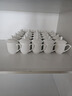 陶相惠陶瓷茶杯帶蓋辦公室會(huì )議水杯10只套裝純白商務(wù)杯開(kāi)會(huì )杯子360ml 曬單實(shí)拍圖