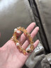 Amber Lollipop王玉雯同款水晶手鏈女寶石珍珠手串周年紀念日生日禮物送女友老婆 黃色(流光至境) 曬單實(shí)拍圖
