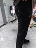JASONWOOD高端品牌男裝男士休閑褲2025春秋彈力直筒寬松松緊腰運(yùn)動(dòng)長褲子 高檔黑色【春秋款 四面彈力】 XL 【推薦體重】130-150斤 曬單實(shí)拍圖