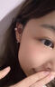 QMXDs999純銀耳釘女精致爆閃雙頭圓球2025新款足銀耳骨釘養(yǎng)耳洞耳飾 8mm一對 曬單實拍圖
