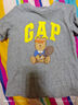Gap男幼童2025夏季新款LOGO純棉撞色短袖T恤兒童裝休閑美版767439 白色 110 /60(5-6歲) 曬單實(shí)拍圖