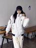 舒芳蝶（shufangdie）冬裝羽絨棉服女款2025冬季新款加厚棉衣大毛領(lǐng)派克服韓系情侶棉襖 米白色 M 曬單實(shí)拍圖