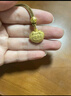 周生生黃金吊墜 足金長命鎖寶寶周歲禮物 不含項鏈09300P 計價 3.4克 曬單實拍圖
