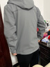 凡客誠品（VANCL）官方店休閑保暖運動(dòng)防風(fēng)軟殼衣連帽外套男 熔巖灰/灰 L 曬單實(shí)拍圖