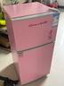 長(cháng)城（GREAT WALL FRIDGE）復古冰箱家用迷你小冰箱小型冷凍冷藏保鮮宿舍出租房辦公室節能省電雙開(kāi)門(mén)電冰箱 櫻花粉108L【一級能效 全國聯(lián)?！?曬單實(shí)拍圖