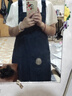 玉極虞女童牛仔背帶連衣裙短袖襯衫兩件套女春夏裝學(xué)院風(fēng)中長(zhǎng)款裙子套裝 【套裝】杏色上衣+牛仔背帶裙 160 【適合80-95斤】 曬單實(shí)拍圖
