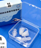 游泳鼻夾子隱形潛水鼻塞防水硅膠耳塞套裝防嗆水美人魚(yú)水下拍照 升級款M碼（常規尺寸男士女士） 曬單實(shí)拍圖