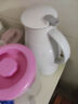 JEKO&JEKO保溫壺家用熱水瓶暖水壺宿舍大容量開(kāi)水瓶玻璃內膽 1.6L淺灰色 曬單實(shí)拍圖