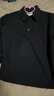 714street寬松長(cháng)袖POLO衫2025秋季復古毛呢翻領(lǐng)衛衣男情侶針織毛衣 深藍色 S 曬單實(shí)拍圖