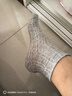 浪莎100%純棉松口襪子女夏季中老年人老人孕婦月子奶奶腳腫寬松不勒腳 混色 6雙 均碼 100%棉松口薄款 曬單實(shí)拍圖