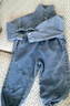 G.duck童裝男童套裝春秋季新款兒童春秋裝休閑男孩牛仔外套褲子兩件套潮 淺藍色 90 適合身高80-90年齡1-2歲左右 曬單實(shí)拍圖