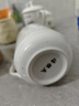 潔雅杰陶瓷茶杯 帶蓋水杯子(350ml)陶瓷茶杯陶瓷辦公杯 純白國家補貼 曬單實(shí)拍圖