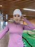 WATERTIME2025新款泳帽防水不勒頭高彈性卡通可愛(ài)成人游泳帽 憤怒凱迪紅 曬單實(shí)拍圖