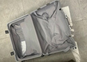 京東京造無界鋁框行李箱男女 旅行箱密碼箱登機(jī)皮箱學(xué)生 雪山銀 24英寸 曬單實(shí)拍圖
