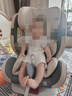 貝倍適（BAYBETSS）兒童安全座椅汽車用0-4-12歲寶寶360度旋轉(zhuǎn)嬰兒車載坐椅ISOFIX 米灰色【遮陽棚+上拉帶+側(cè)保護】 曬單實拍圖