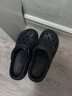 名創(chuàng)優(yōu)品（MINISO）洞洞鞋男士夏季外穿防滑厚底eva踩屎感涼鞋防臭海邊沙灘包頭拖鞋 曬單實(shí)拍圖