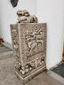 沐欽石雕門(mén)墩抱鼓石漢白玉仿古方形青石石鼓家用戶(hù)對別墅門(mén)口裝飾擺件 方形青石高60長(cháng)30寬18 單只 曬單實(shí)拍圖