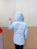 波司登（BOSIDENG）25新款冬季羽絨服女短款連帽加厚90絨百搭保暖外套B250245128 天藍(lán)愛心印花9W38 S 160/88A 體重約100-110斤 曬單實拍圖