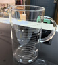 巴比客量杯燒杯刻度玻璃杯帶手柄耐冷熱透明水杯烘焙杯子1000ml*1帶蓋 曬單實(shí)拍圖