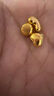 領(lǐng)豐金 黃金9999足金愛(ài)心金豆豆實(shí)心真金情人節情侶女生送人禮物 1g/顆 曬單實(shí)拍圖