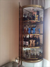 碧桂園輕奢鋼化玻璃酒柜展示柜客廳小轉(zhuǎn)角柜三角柜靠墻拐角置物架 A鈦金+黑柜玻璃門+茶色玻璃門 45*45*213CM 曬單實(shí)拍圖