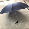天堂 加大雨傘三折 晴雨兩用商務(wù)傘經(jīng)典格紋10骨大雨傘男女 藏青 曬單實(shí)拍圖
