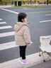 G.DUCKKIDS女童棉服冬季2024新款加厚洋氣女寶寶棉襖冬裝羽絨棉衣小女孩外套 咖色 110cm 曬單實(shí)拍圖