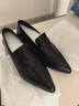 達芙妮尖頭深口皮鞋職場(chǎng)通勤鞋25春新款女單鞋舒適低跟時(shí)尚百搭單鞋女 黑色 37 曬單實(shí)拍圖