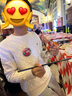 POLOWALK童裝經(jīng)典款絞花式針織衫春秋新款男童女童毛衣上衣 白色 140 cm 曬單實(shí)拍圖