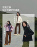 蕉下（beneunder）外套女萬粒絨雙面搖粒絨防風(fēng)戶外秋冬新品軟殼抓絨粉-紫L 曬單實(shí)拍圖