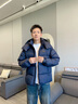EMPORIO ARMANI/阿瑪尼官方旗艦新款男士80白鴨絨絎縫面包羽絨服外套秋季 UB118-海軍藍色 50 (L) (推薦：150-165斤) 曬單實(shí)拍圖
