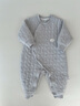 貝樂(lè )咿嬰兒衣服秋冬季夾棉連體衣新生兒衣服保暖連體衣貼身打底寶寶衣服 7720-淺藍灰 66cm （3-6個(gè)月12-15斤） 曬單實(shí)拍圖