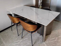 顧家一家具意式極簡(jiǎn)巖板餐桌家用小戶(hù)型輕奢現代簡(jiǎn)約大理石長(cháng)方形 一桌六椅全托實(shí)木底板+YZ018餐 75cm 160X90X 曬單實(shí)拍圖