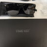 時(shí)光一百（TIME100）經(jīng)典偏光太陽(yáng)眼鏡時(shí)尚百搭款男女通用遮陽(yáng)駕駛墨鏡方框大框太陽(yáng)鏡 黑框黑灰色 曬單實(shí)拍圖