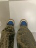 沐霓復古藍色厚底休閑鞋女板鞋秋季ins百搭小眾運動(dòng)鞋美式低幫帆布鞋 藍色 37 曬單實(shí)拍圖
