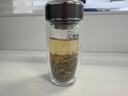 希諾抗菌玻璃杯雙層透明水杯男士高檔泡茶杯子XN-1926中閃銀灰 370mL 曬單實(shí)拍圖
