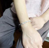 正品足銀9999純銀手鐲女繁花似錦銀鐲子情人節(jié)送老婆女友閨蜜禮物 繁花似錦銀手鐲25克 曬單實(shí)拍圖