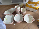 佩爾森（CERAMICS）小清新釉下彩陶瓷家用碗碟套裝2025新款高顏值吃飯碗面碗湯碗餐具 4.5寸碗10個(gè)裝 曬單實(shí)拍圖