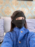 語(yǔ)嬉2025秋冬新款兒童口罩耳罩一體冬季防寒護耳透氣加厚毛絨保暖面罩 1#黑色 7歲-成人 曬單實(shí)拍圖