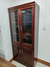 94027 文件柜資料柜辦公室書(shū)柜實(shí)木貼皮油漆儲物柜2門(mén)雙玻柜 曬單實(shí)拍圖